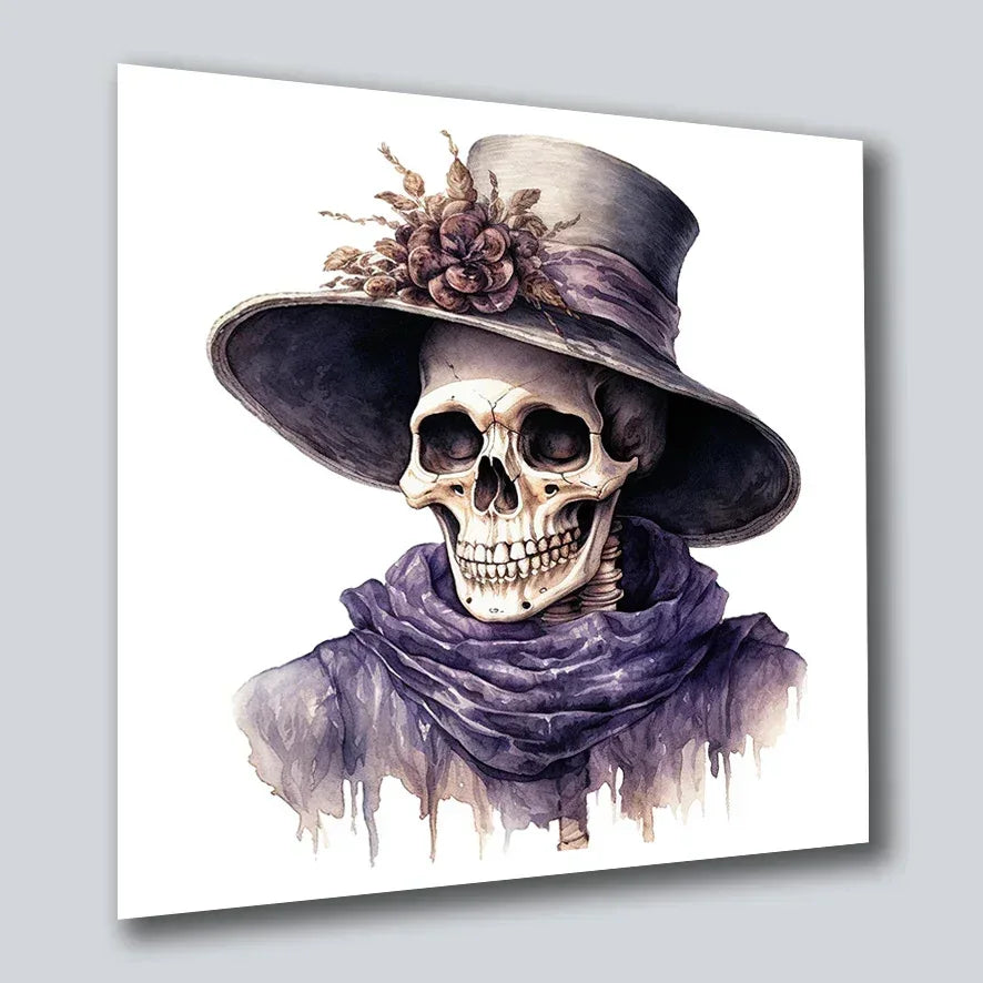 Skelett Halloween 4 Wandbild Kunstdruck auf Leinwand | Wandbild Galerie