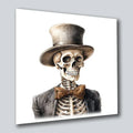 Skelett Halloween 65 Wandbild Kunstdruck auf Leinwand | Wandbild Galerie