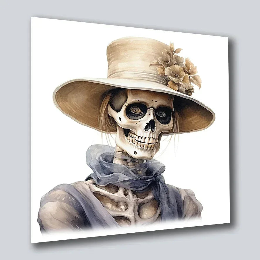 Skelett Halloween 7 Wandbild Kunstdruck auf Leinwand | Wandbild Galerie