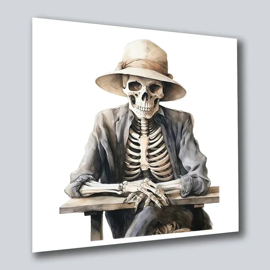 Skelett Halloween 8 Wandbild Kunstdruck auf Leinwand | Wandbild Galerie