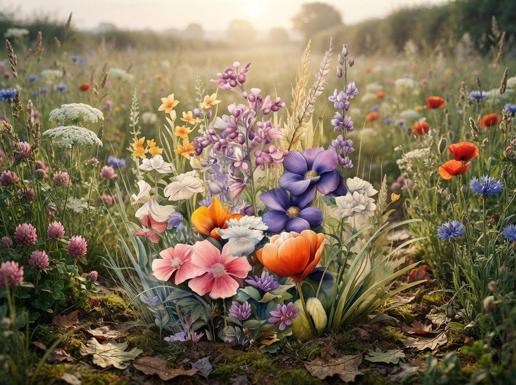 Wandbild Blumenwiese Nr. 10 Kunstdruck auf Leinwand