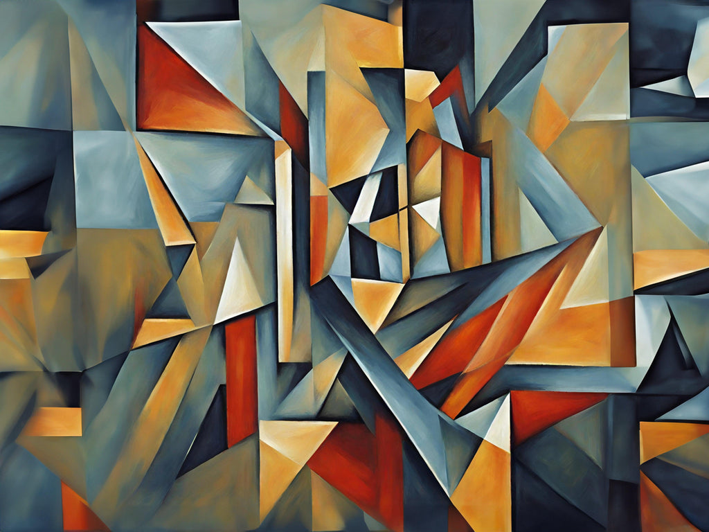 Wandbild Analytischer Kubismus Picasso Style Kunstdruck auf Leinwand