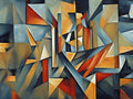 Wandbild Analytischer Kubismus Picasso Style Kunstdruck auf Leinwand