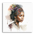Afrikanerin 10 Portrait Wandbild Kunstdruck auf Leinwand | Wandbild Galerie