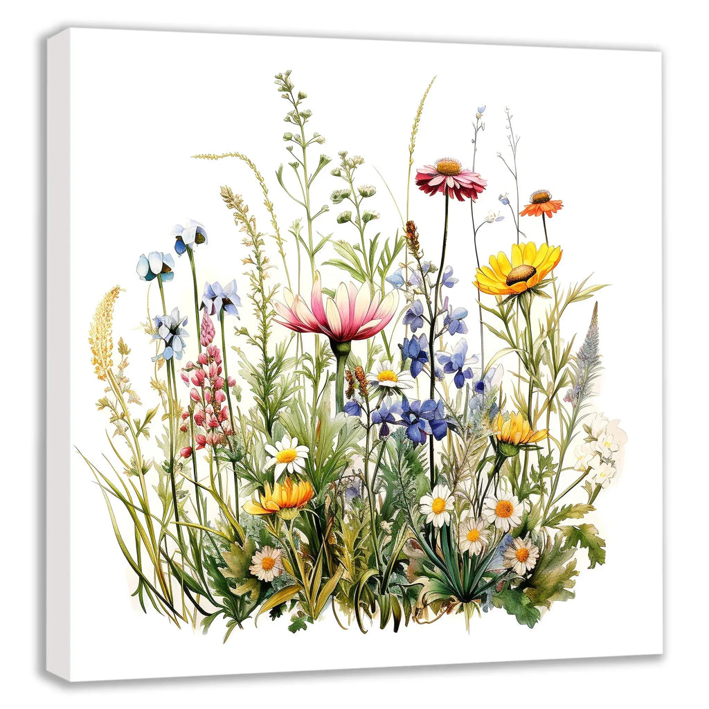 Blumenwiese 11 Wandbild Kunstdruck auf Leinwand | Wandbild Galerie