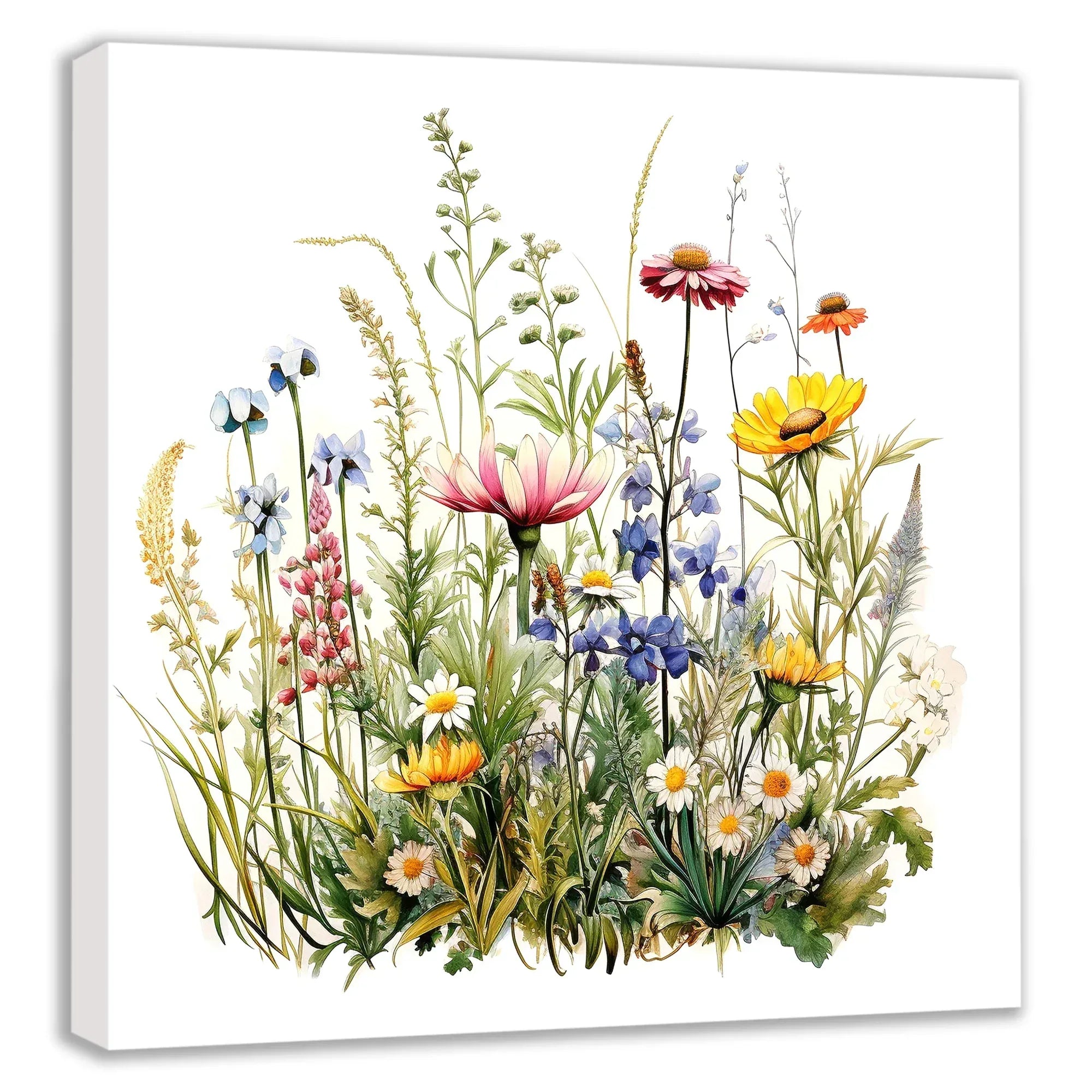 Blumenwiese 11 Wandbild Kunstdruck auf Leinwand | Wandbild Galerie