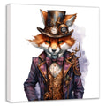 Wandbild Fuchs Reineke 11 Steampunk Kunstdruck auf Leinwand | Wandbild Galerie
