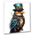 Wandbild Steampunk Vogel 11 Kunstdruck auf Leinwand direkt zum Aufhängen | Wandbild Galerie