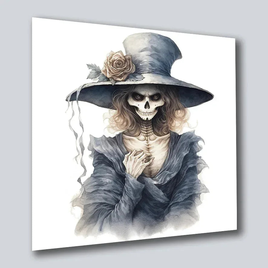 Skelett Halloween 12 Wandbild Kunstdruck auf Leinwand | Wandbild Galerie