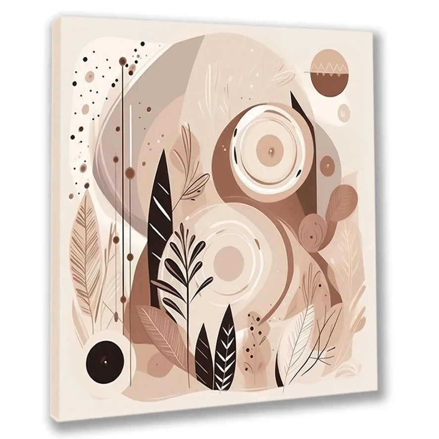 Boho Kunst 12 Wandbild Kunstdruck auf Leinwand | Wandbild Galerie