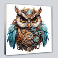 Wandbild Eule 12 Steampunk Kunstdruck auf Leinwand | Wandbild Galerie