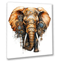 Wandbild Elefant 12 Steampunk Kunstdruck auf Leinwand direkt zum Aufhängen | Wandbild Galerie