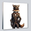 Wandbild Fuchs Reineke 12 Steampunk Kunstdruck auf Leinwand | Wandbild Galerie