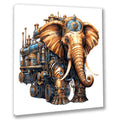 Wandbild Elefant 13 Steampunk Kunstdruck auf Leinwand direkt zum Aufhängen | Wandbild Galerie