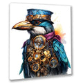 Wandbild Steampunk Vogel 13 Kunstdruck auf Leinwand direkt zum Aufhängen | Wandbild Galerie