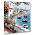 Mediterrane Küste 14 Landschaft Wandbild  Kunstdruck auf Leinwand