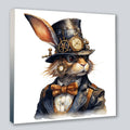 Wandbild Hase 13 Steampunk Stil Kunstdruck auf Leinwand | Wandbild Galerie