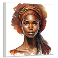 Afrikanerin 14 Portrait Wandbild Kunstdruck auf Leinwand | Wandbild Galerie