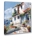 Mediterrane Küste 15 Landschaft Wandbild  Kunstdruck auf Leinwand