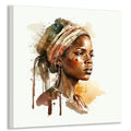 Afrikanerin 15 Portrait Wandbild Kunstdruck auf Leinwand | Wandbild Galerie