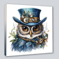 Wandbild Eule 15 Steampunk Kunstdruck auf Leinwand | Wandbild Galerie