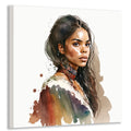 Afrikanerin 16 Portrait Wandbild Kunstdruck auf Leinwand | Wandbild Galerie