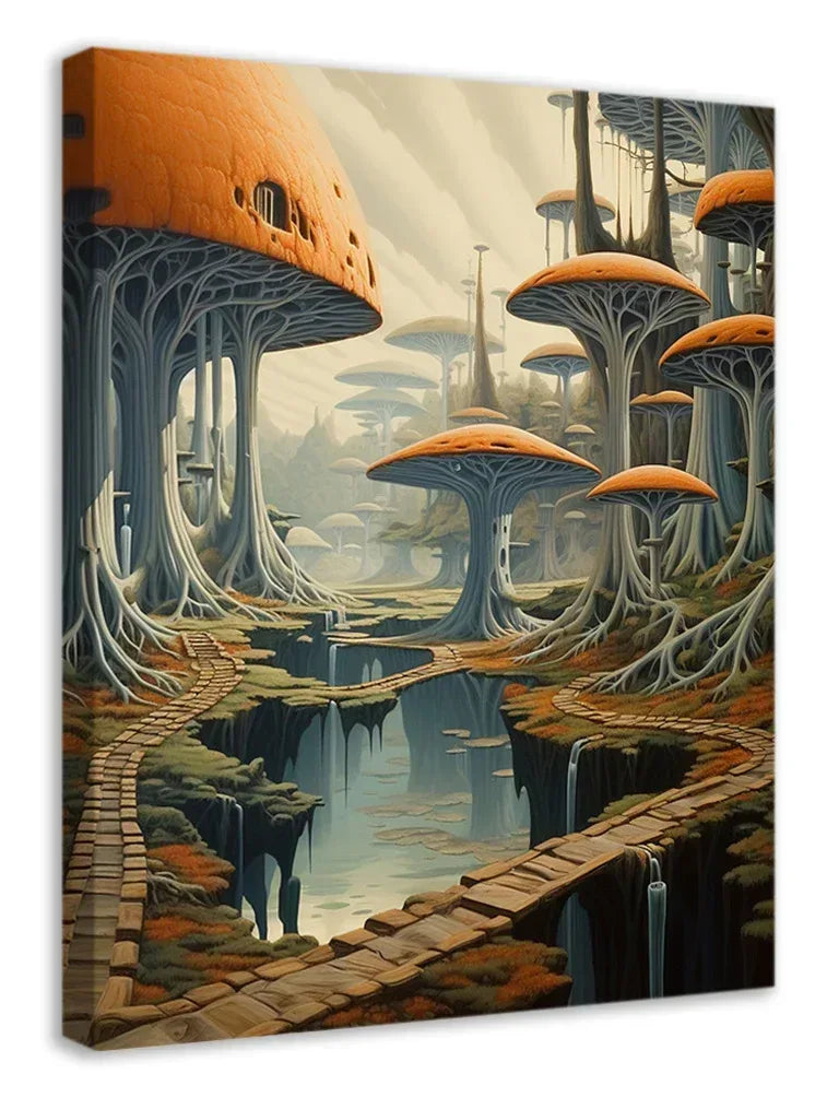 Surreales Wandbild 16 Stil Salvador Dali Kunstdruck auf Leinwand | Wandbild Galerie
