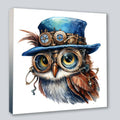 Wandbild Eule 16 Steampunk Kunstdruck auf Leinwand | Wandbild Galerie