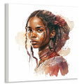 Afrikanerin 17 Portrait Wandbild Kunstdruck auf Leinwand | Wandbild Galerie