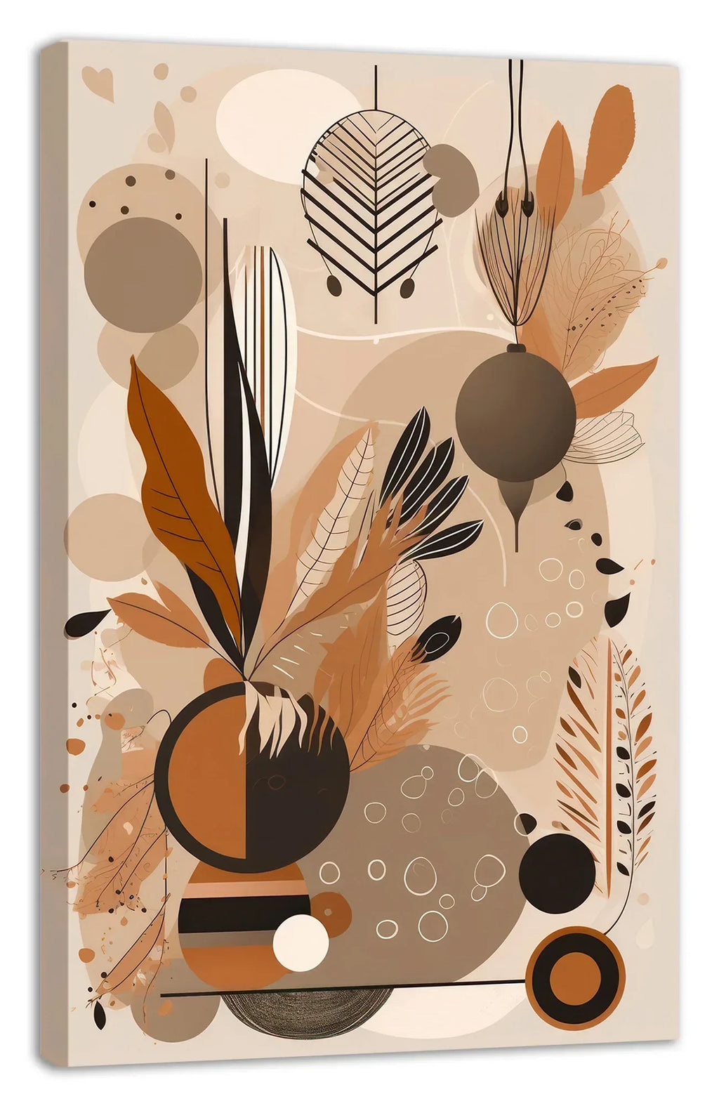 Boho Art Wandbild Kunstdruck auf Leinwand direkt zum Aufhängen | Wandbild Galerie