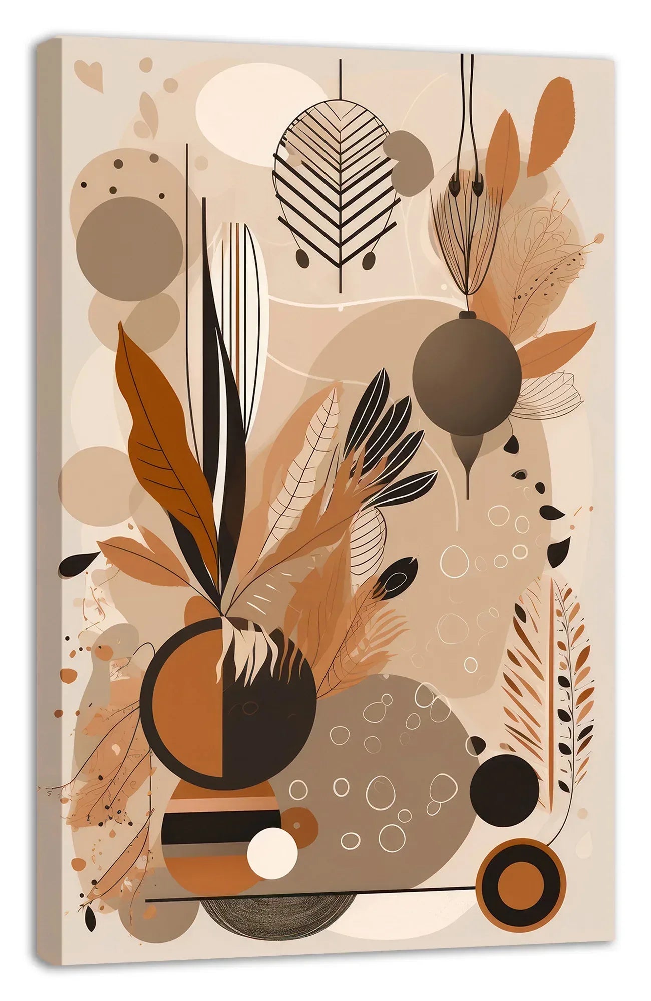 Boho Art Wandbild Kunstdruck auf Leinwand direkt zum Aufhängen | Wandbild Galerie