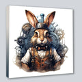 Wandbild Hase 17 Steampunk Stil Kunstdruck auf Leinwand | Wandbild Galerie