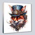 Wandbild Fuchs Reineke 17 Steampunk Kunstdruck auf Leinwand | Wandbild Galerie