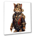 Wandbild Katzenportrait 17 im Steampunk Kunstdruck auf Leinwand | Wandbild Galerie