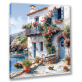 Mediterrane Küste 18 Landschaft Wandbild  Kunstdruck auf Leinwand