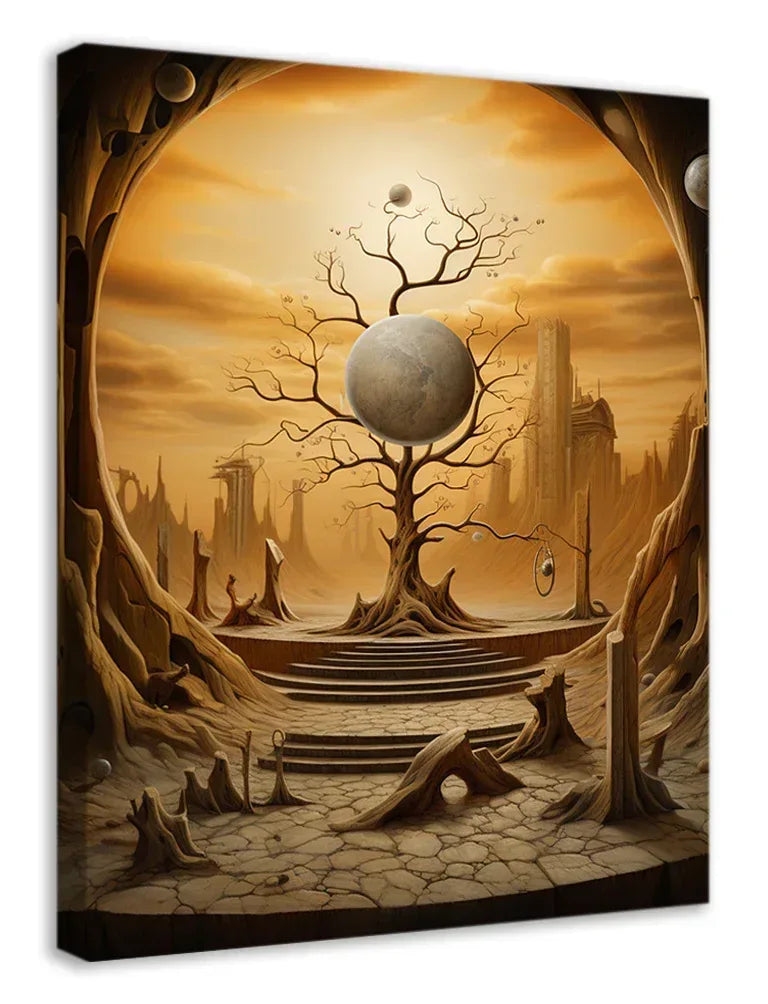 Surreales Wandbild 18 Stil Salvador Dali Kunstdruck auf Leinwand | Wandbild Galerie