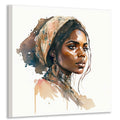 Afrikanerin 18 Portrait Wandbild Kunstdruck auf Leinwand | Wandbild Galerie