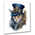 Wandbild Katzenportrait 18 im Steampunk Kunstdruck auf Leinwand | Wandbild Galerie
