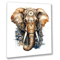 Wandbild Elefant 18 Steampunk Kunstdruck auf Leinwand direkt zum Aufhängen | Wandbild Galerie