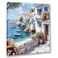 Mediterrane Küste 19 Landschaft Wandbild  Kunstdruck auf Leinwand