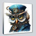 Wandbild Eule 19 Steampunk Kunstdruck auf Leinwand | Wandbild Galerie