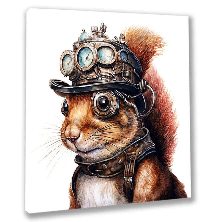 Wandbild Eichhörnchen 11 Kunstdruck auf Leinwand | Wandbild Galerie