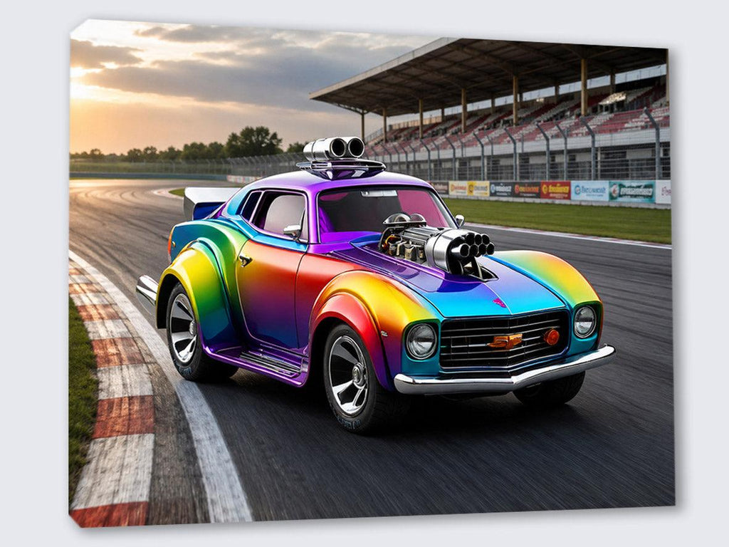Wandbild Hot Rods 1 Kunstdruck auf Leinwand