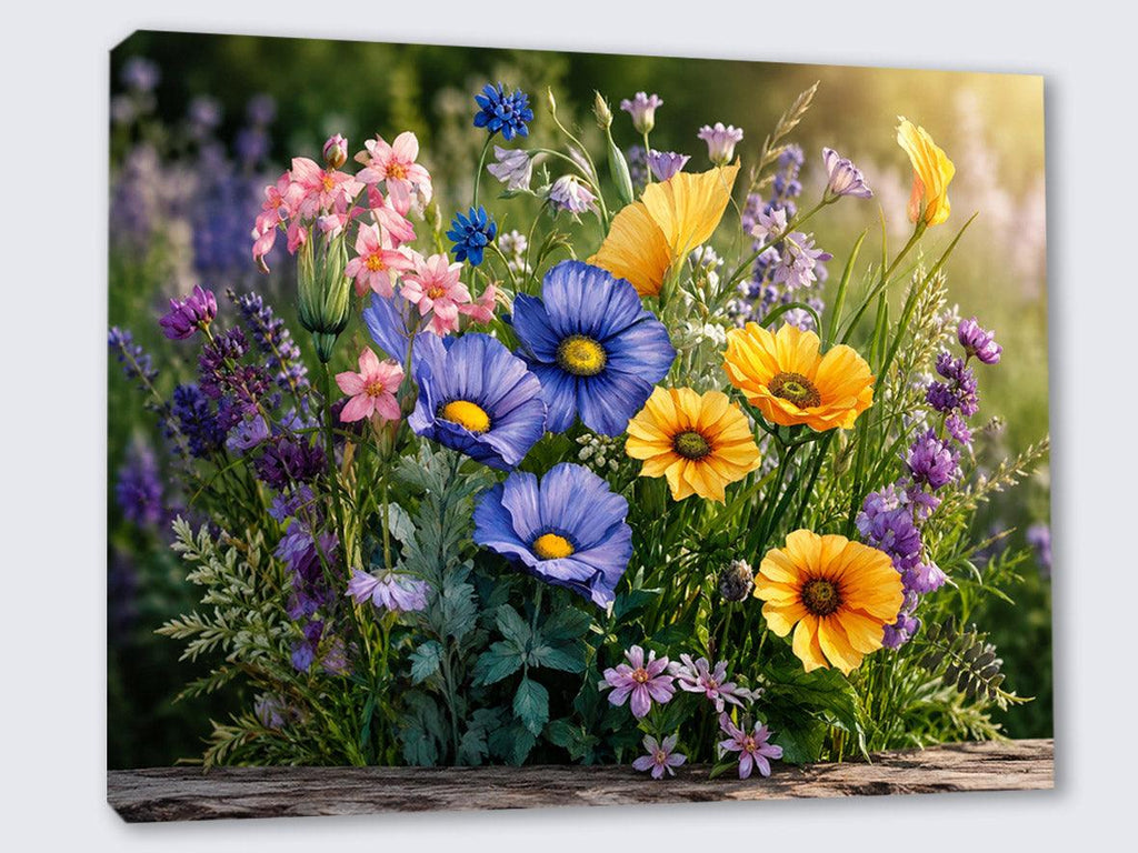 Wandbild Blumenwiese Nr. 1 Kunstdruck auf Leinwand
