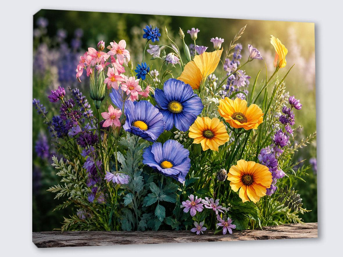 Wandbild Blumenwiese Nr. 1 Kunstdruck auf Leinwand