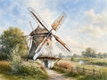 Wandbild Windmühle 1 Kunstdruck auf Leinwand direkt zum Aufhängen