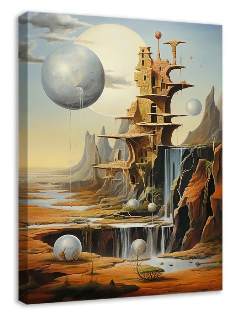 Surreales Wandbild 1 Stil Salvador Dali Kunstdruck auf Leinwand | Wandbild Galerie