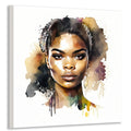 Afrikanerin 1 Portrait Wandbild Kunstdruck auf Leinwand | Wandbild Galerie