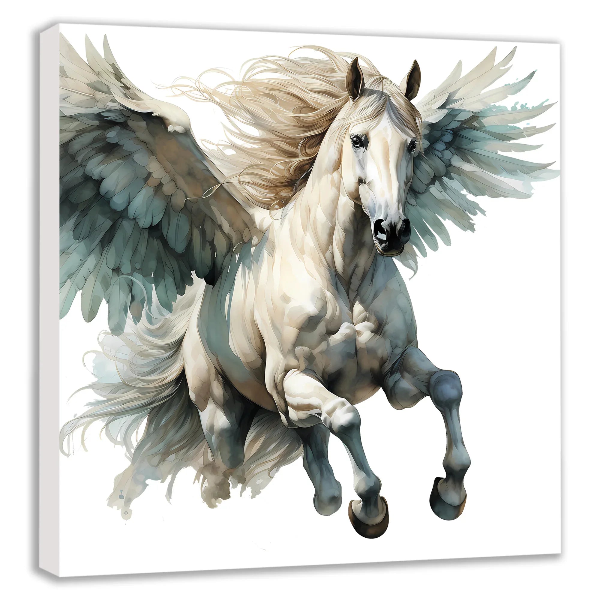 Flying Horses Pegasus 1 Wandbild Kunstdruck auf Leinwand | Wandbild Galerie