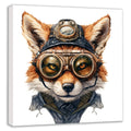 Wandbild Fuchs Reineke 1 Steampunk Kunstdruck auf Leinwand | Wandbild Galerie